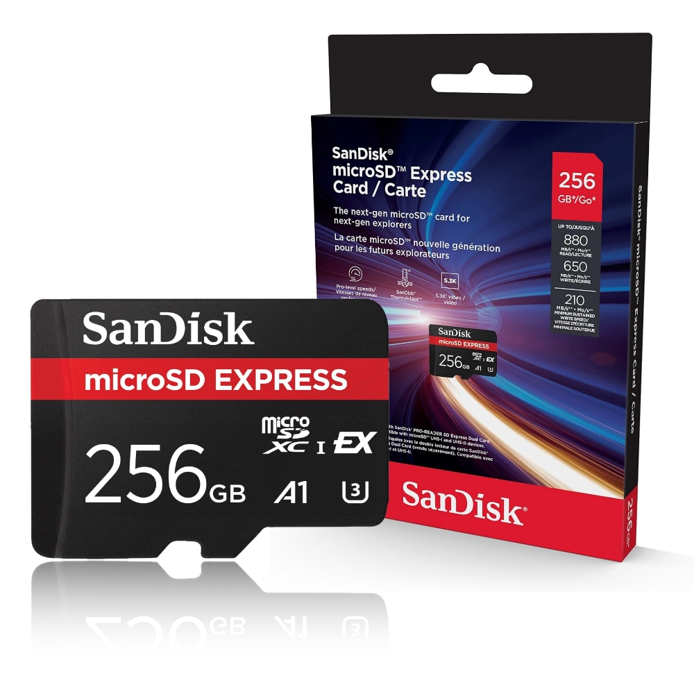 【SanDisk】 EXPRESS 256G UHS-I U3 A1 microSDXC 記憶卡, , large