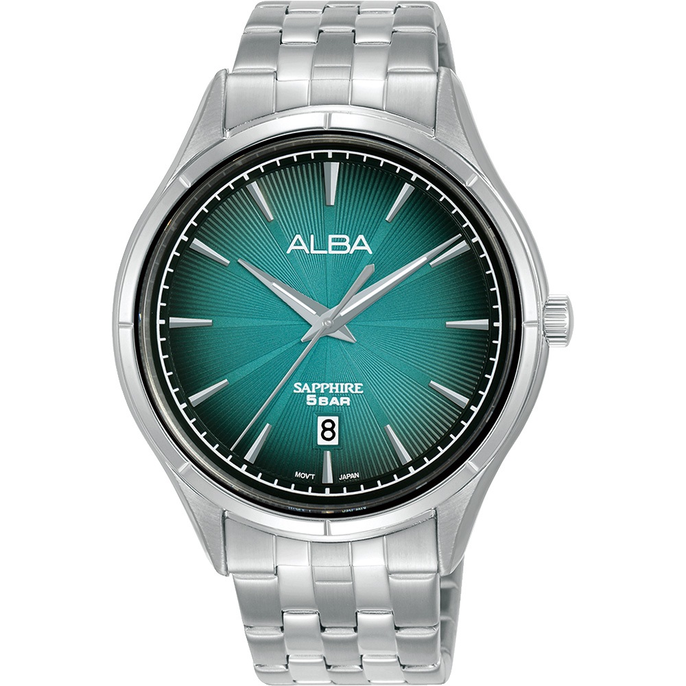 ALBA 雅柏 綻放光芒 漸層藍綠手錶-41.5mm AS9T71X1/VJ42-X361B
