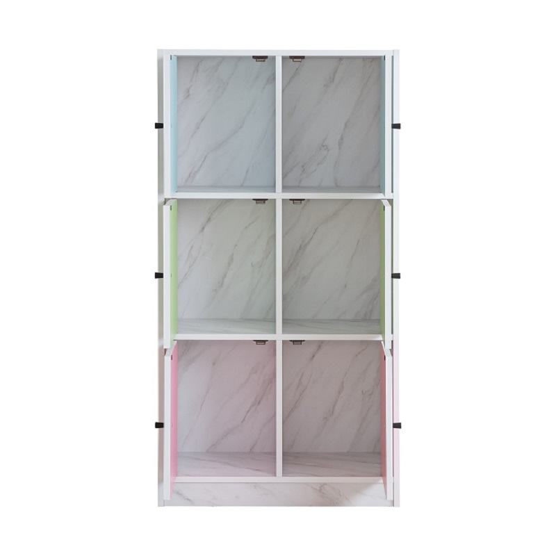 Exclusive play Colorful six-door cabinet, , large