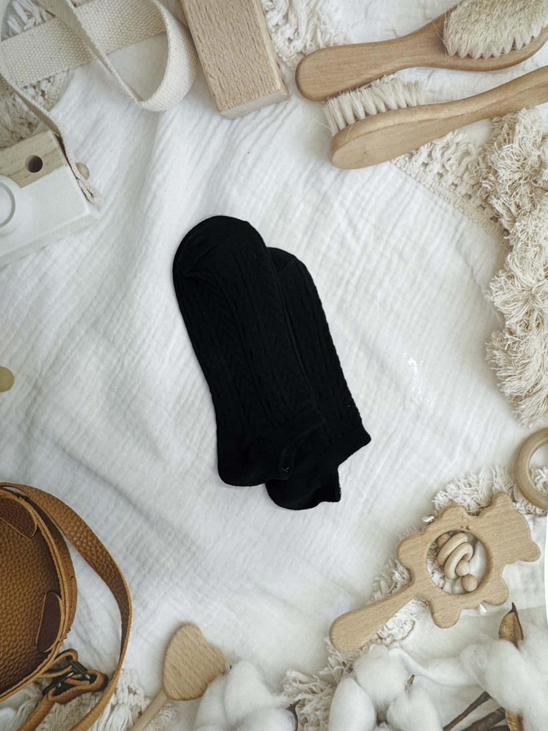 【RUNWAY】《RUNWAY SOCKS》Japanese/Korean Style Candy Socks &ndash; 22 Colors, Double Cylinder No-Show Socks &ndash; Black Limited Quantity &ndash; While Supplies Last, , large