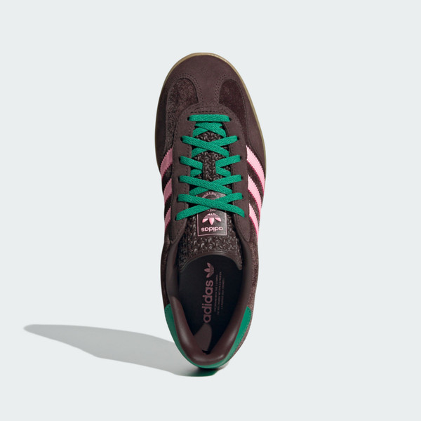 Kixpress-Adidas Gazelle Indoor W 女 運動休閒鞋 德訓鞋 復古鞋 穿搭 可可棕 粉紅 [JI2714], , large