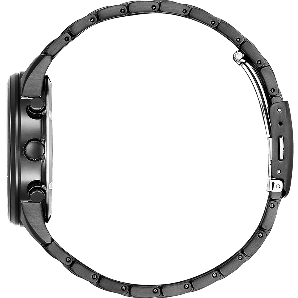 CITIZEN 星辰 亞洲限定 情人節推薦款 光動能計時手錶-黑X極光綠 CA4418-82X, , large