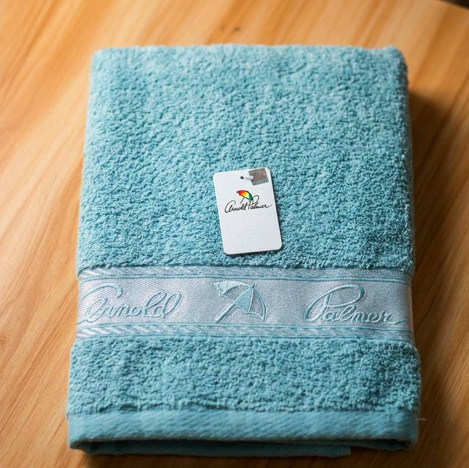 凱美浴巾｜藍色單入  MIT台灣製 雨傘牌 LOGO浴巾 頂級12兩超厚實 純棉緞檔 品牌授權, , large