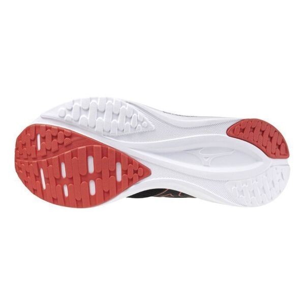 Mizuno ESPERUNZER 女 慢跑鞋 運動 休閒 基本款 超寬楦 舒適 透氣 黑 紅 [K1GA244522], , large