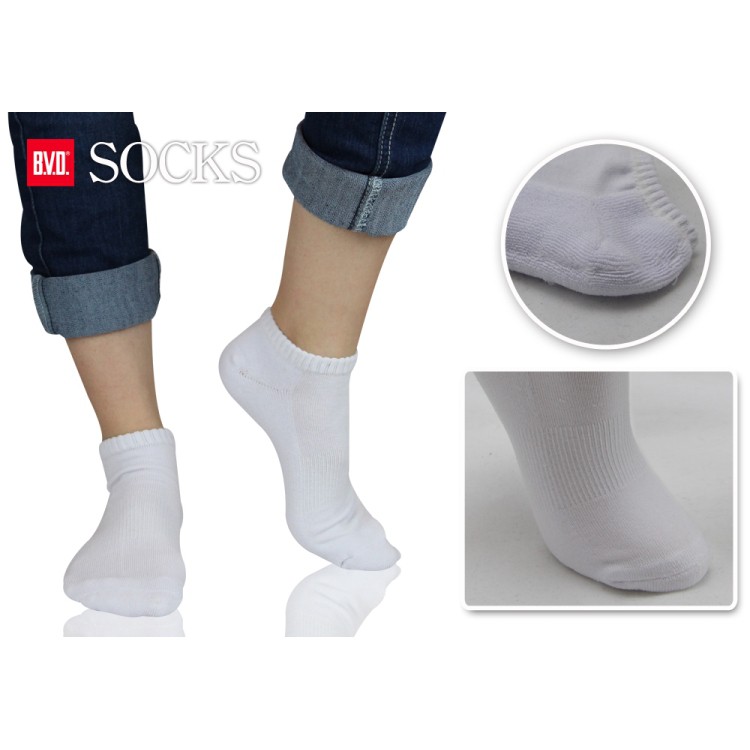 【BVD】中性休閒毛巾底船襪<漂白>B220 女襪 短襪 襪子, , large
