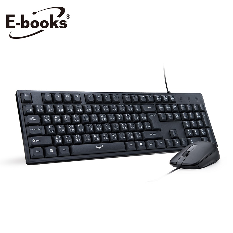 E-books Z12 USB Wired Keyboard and Mouse, , large