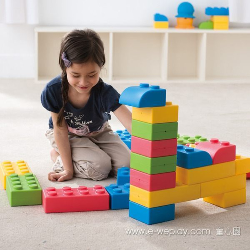 [Yongquanxin] Weplay Body Potential Development Series [Creative Interaction] Qiaoqiao Big Building Blocks (Family Group) ATG-KC0004-032, , large