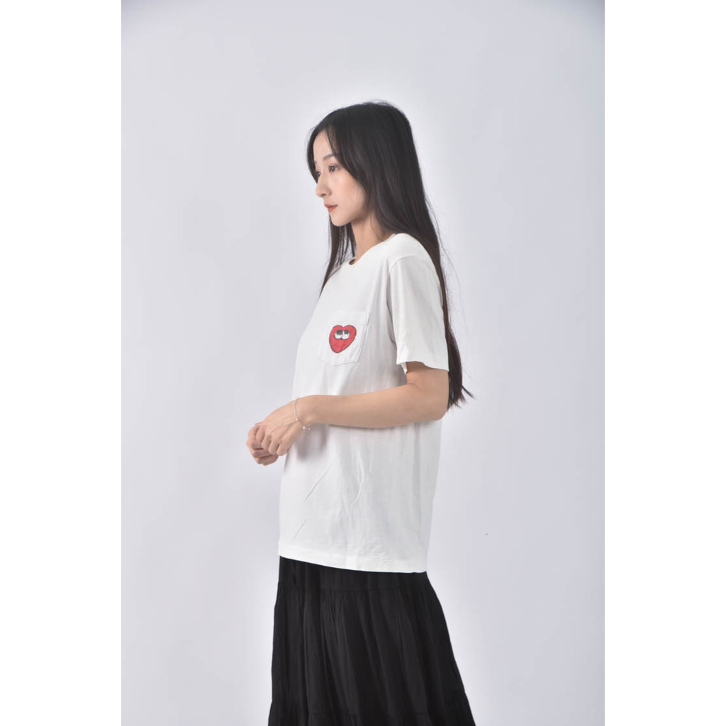 (M) uniqlo印花黑色短袖上衣二手衣, , large