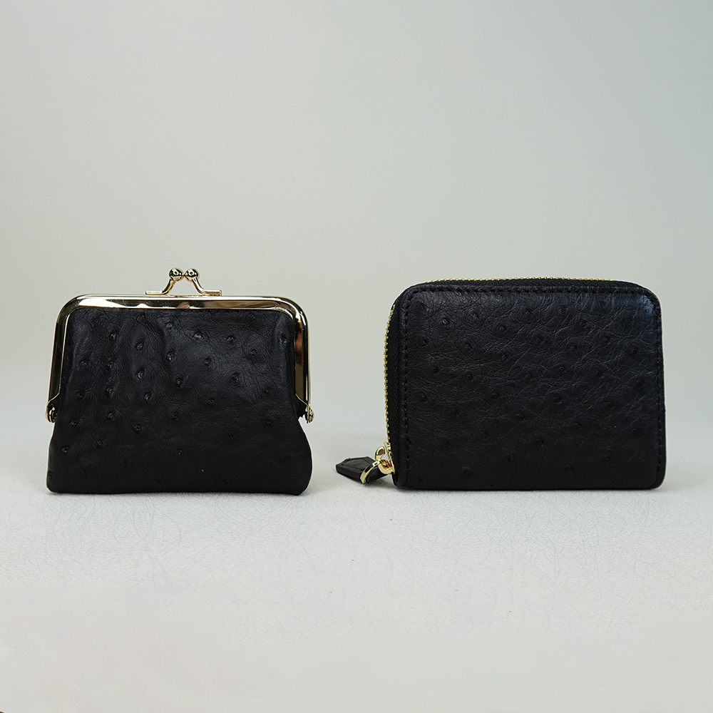 【M2nd】Ostrich kiss lock clutch, , large