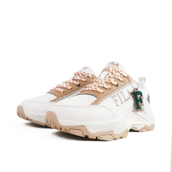 Kixpress-Fila Clunky Sneaker 女 運動休閒鞋 經典厚底 老爹鞋 米棕 [5-J939Y-177], , large