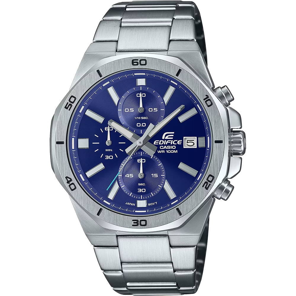 CASIO 卡西歐 EDIFICE 八角運動計時手錶 EFV-640D-2AV, , large