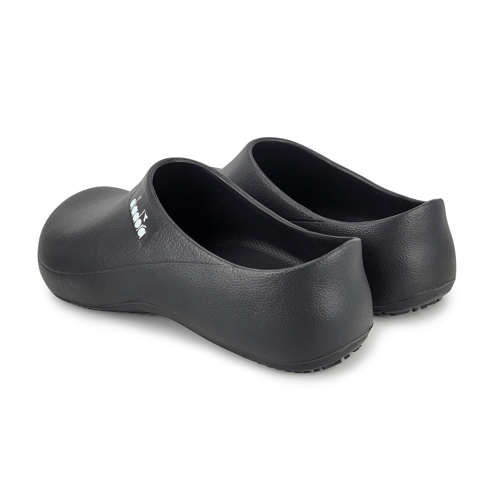 DIADORA迪亞多那 防水耐油廚師鞋 MIT台灣製造 工作鞋 拖鞋 雨鞋 懶人鞋 好穿脫 耐久站 舒壓 排水 防滑 黑, , large