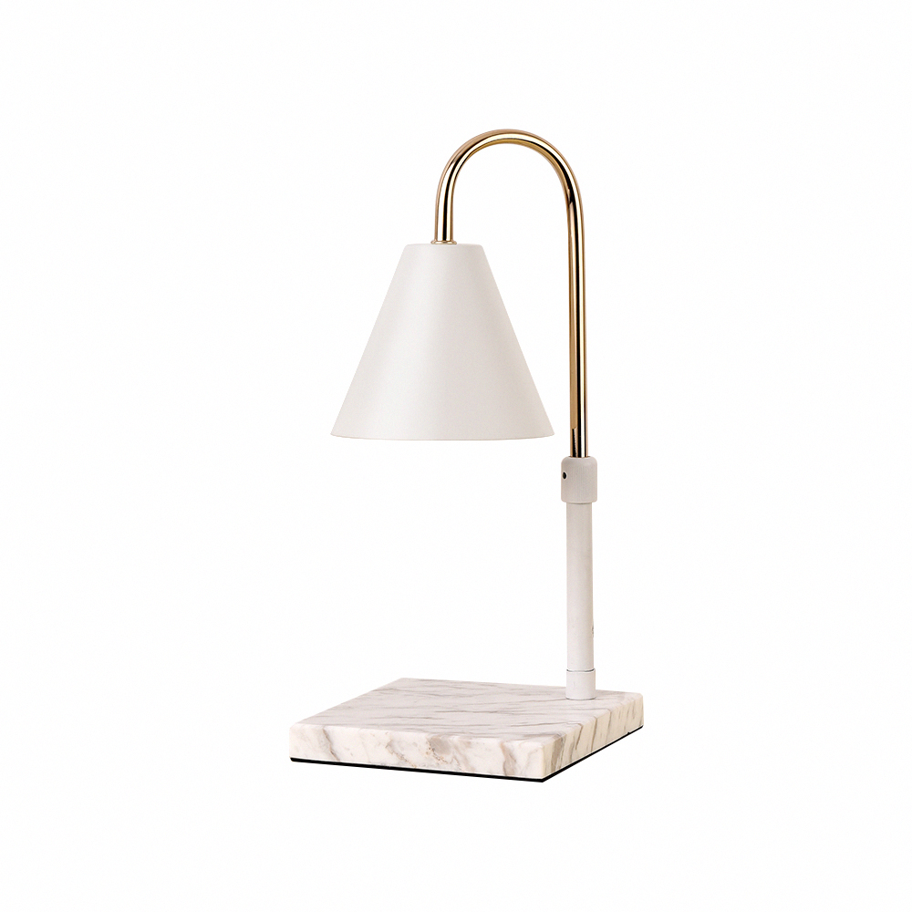 lussuoso - Nordic Warmth and Dimmable Dimmable Wax Lamp - Marble White Shade, , large