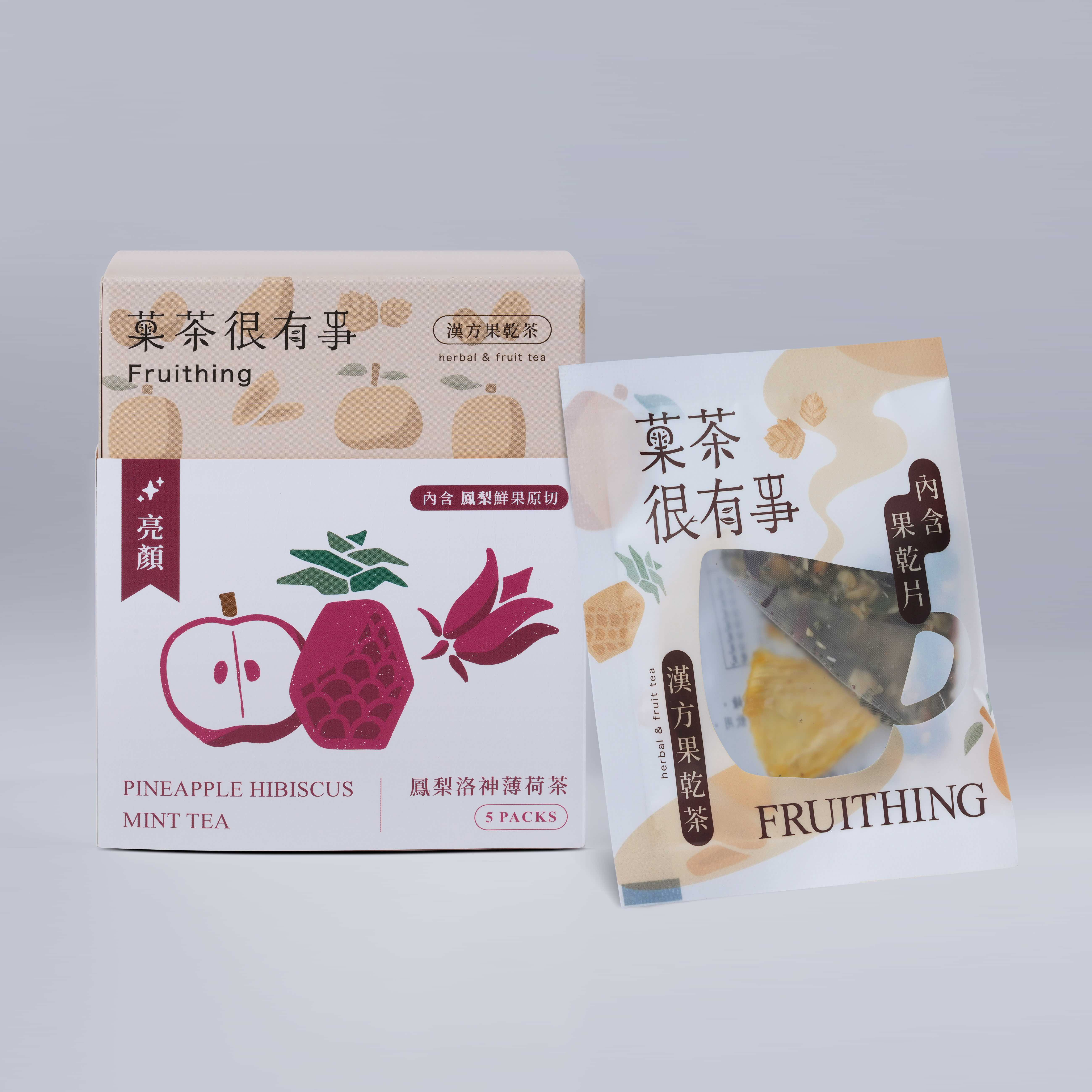 [菓茶很有事]鳳梨洛神薄荷茶（5入裝⎪無咖啡因）, , large