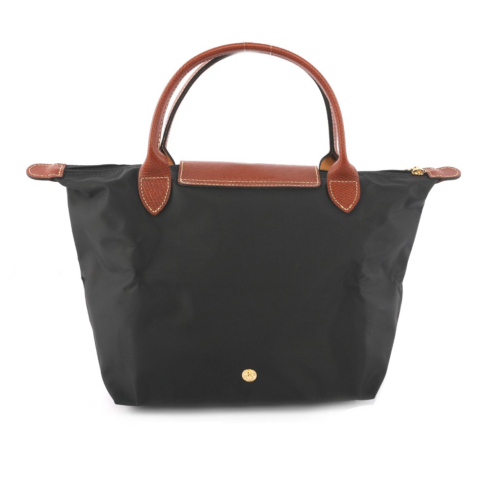 LONGCHAMP S號短把LE PLIAGE摺疊水餃包(黑色), , large
