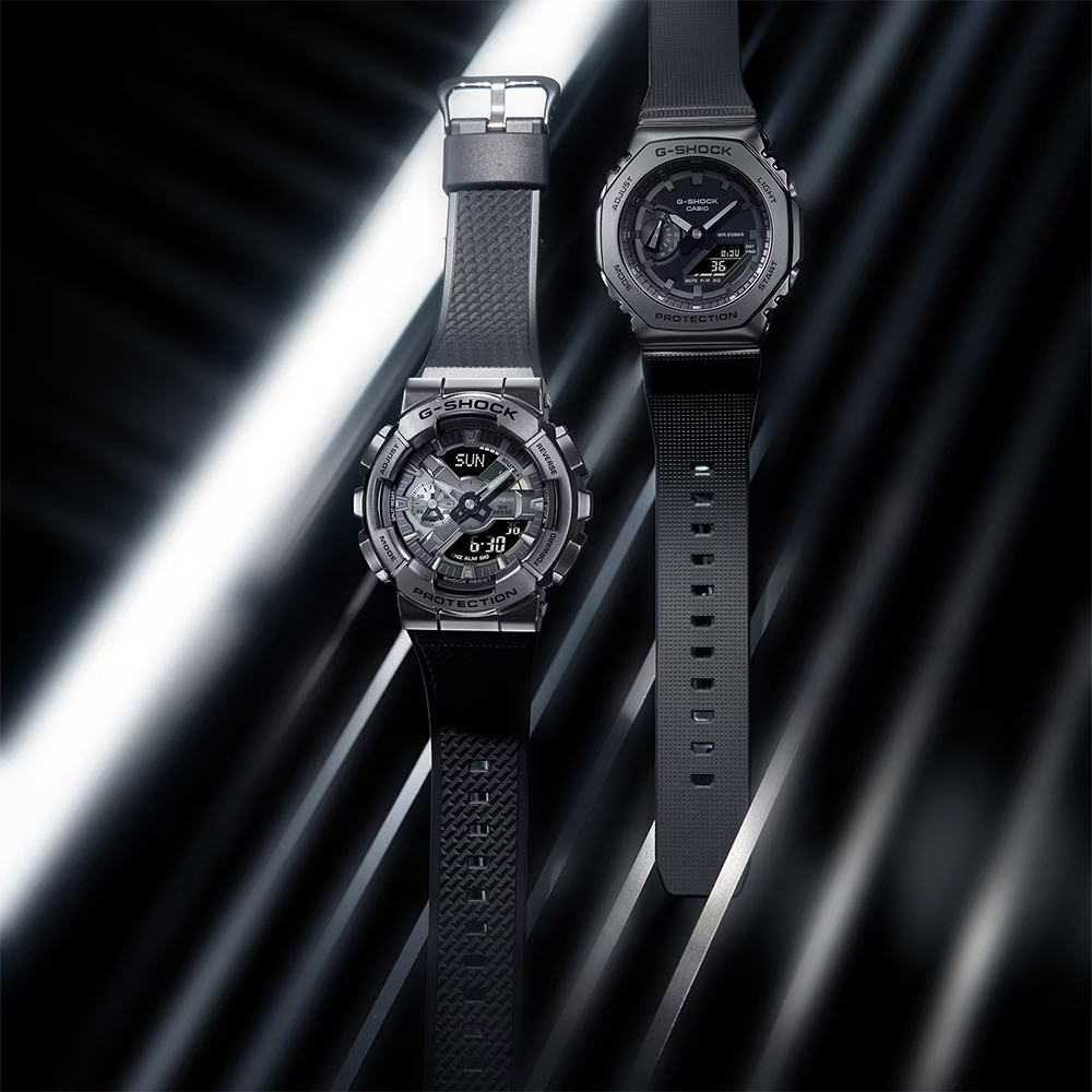 CASIO 卡西歐 G-SHOCK 八角雙顯手錶 GM-2100BB-1A, , large