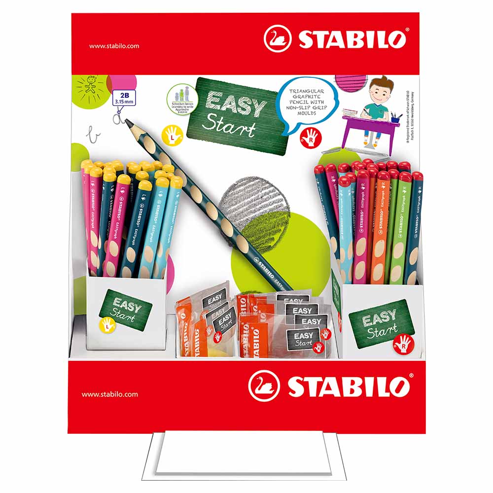 STABILO 德國 思筆樂 EASYgraph 人體工學思筆樂洞洞鉛筆 72入展示/組 ST330/72