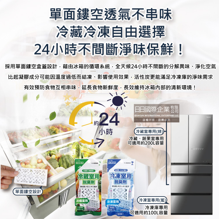 [日日好物]日本不動化學-冰箱強效去味除濕保鮮薄型棕櫚殼活性炭除臭盒10g/袋-冷凍庫專用(藍)(冷凍庫冷藏室除臭劑,食物防腐保鮮盒,蔬果防腐消臭約90天長效), , large