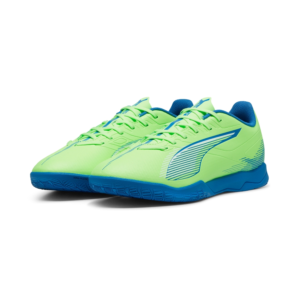 PUMA ULTRA 5 PLAY IT 成人 青蘋綠/藍 全尺寸平底鞋 室內足球 10790703【樂買網】, , large