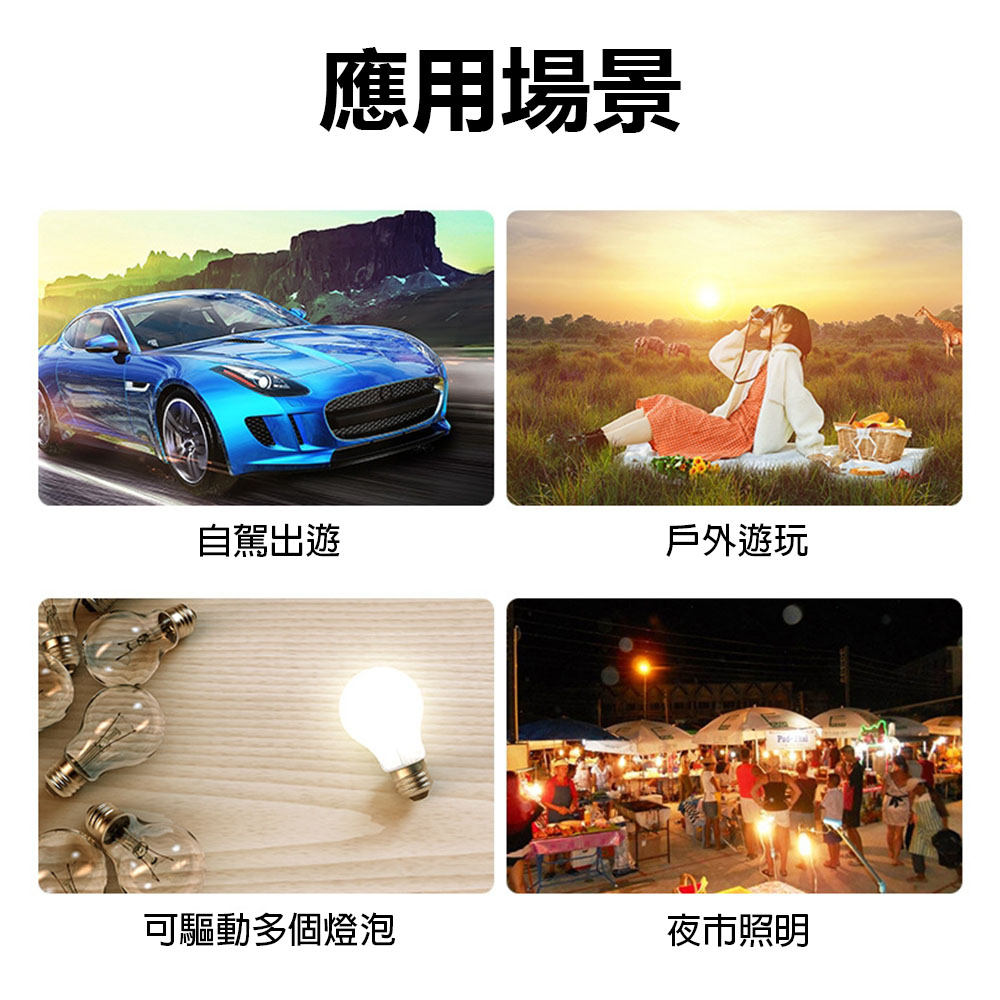 車用插座150W變壓器12v轉110v-USB2.1紅邊, , large