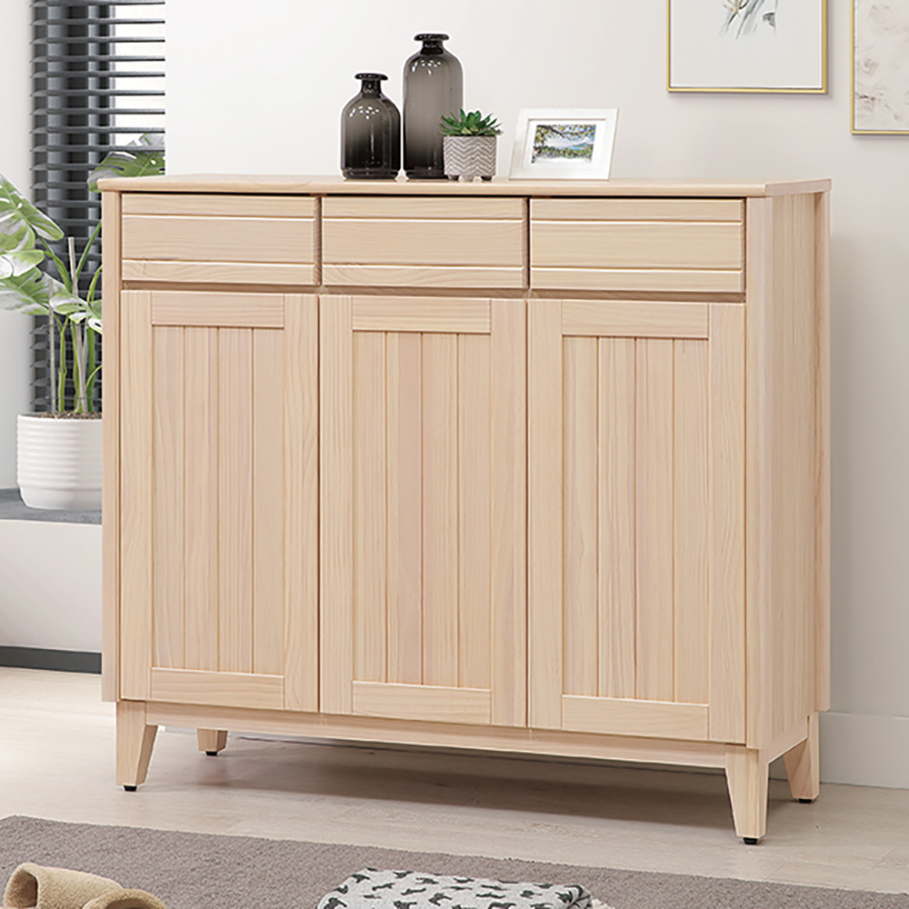 【Hampton 漢汀堡】利特多實木4尺鞋櫃, , large