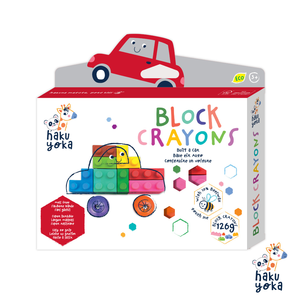 Haku Yoka Block Crayons - Cars, , large