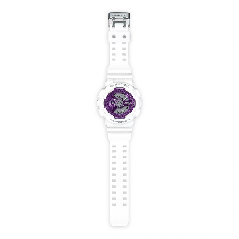 CASIO 卡西歐 G-SHOCK ITZY 禮志配戴款 金屬色雙顯手錶 GA-110WS-7A, , large