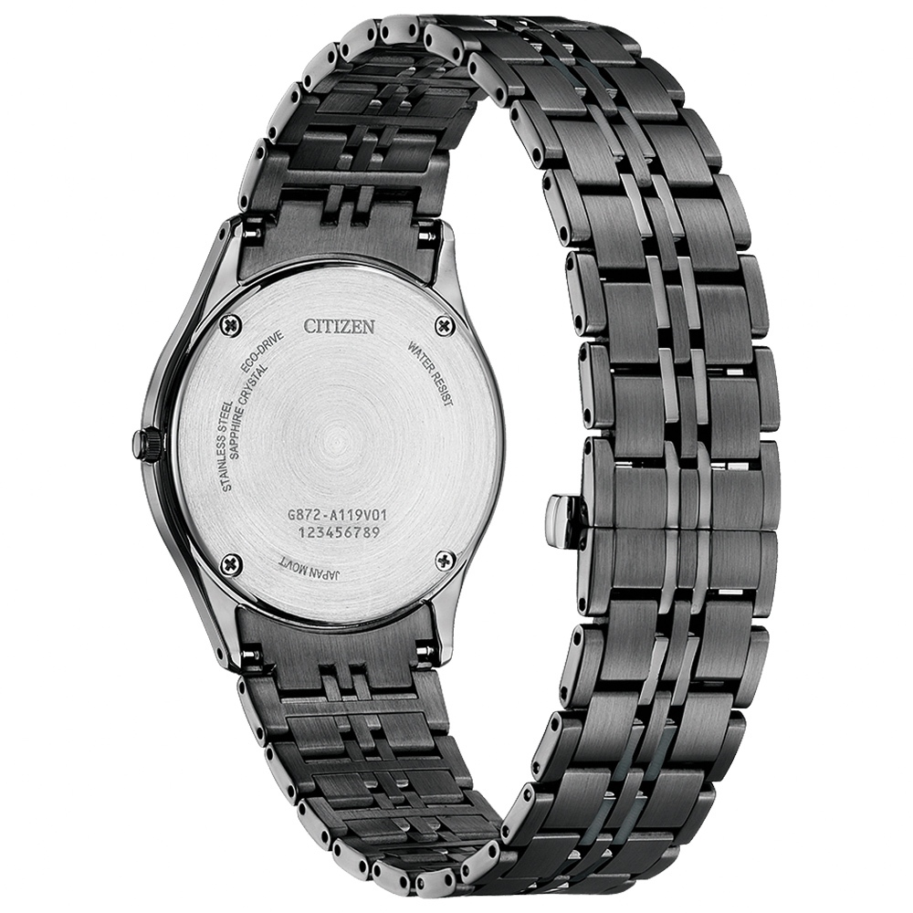 CITIZEN 星辰 光動能紳士超薄經典手錶 禮推薦-黑/36.2mm AR3017-58E, , large