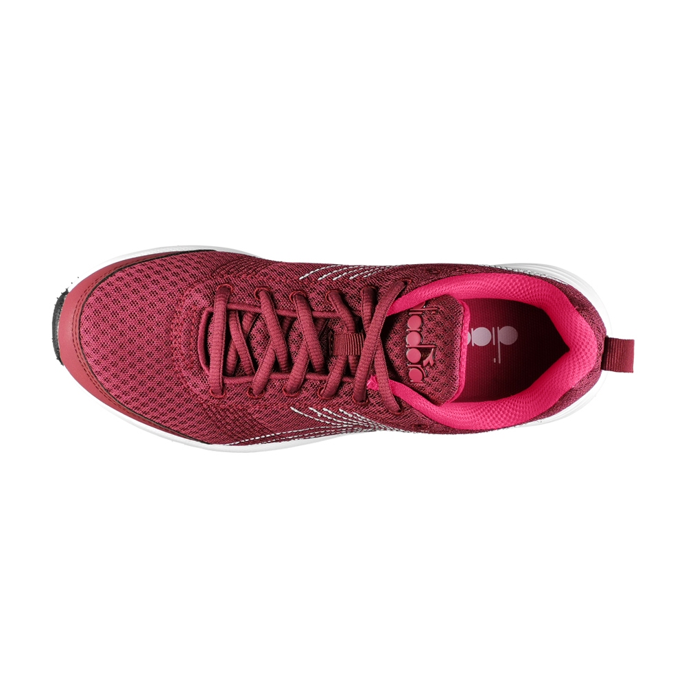 DIADORA迪亞多那 義大利進口 輕量運動慢跑鞋 EASY RUN 女運動鞋 女鞋 輕量 透氣 吸震 棉鞋墊 紅 灰, , large