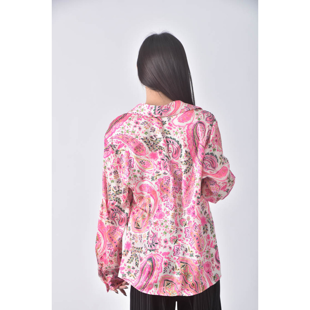 (S) 【Liya私服】zara粉色長袖上衣二手衣, , large
