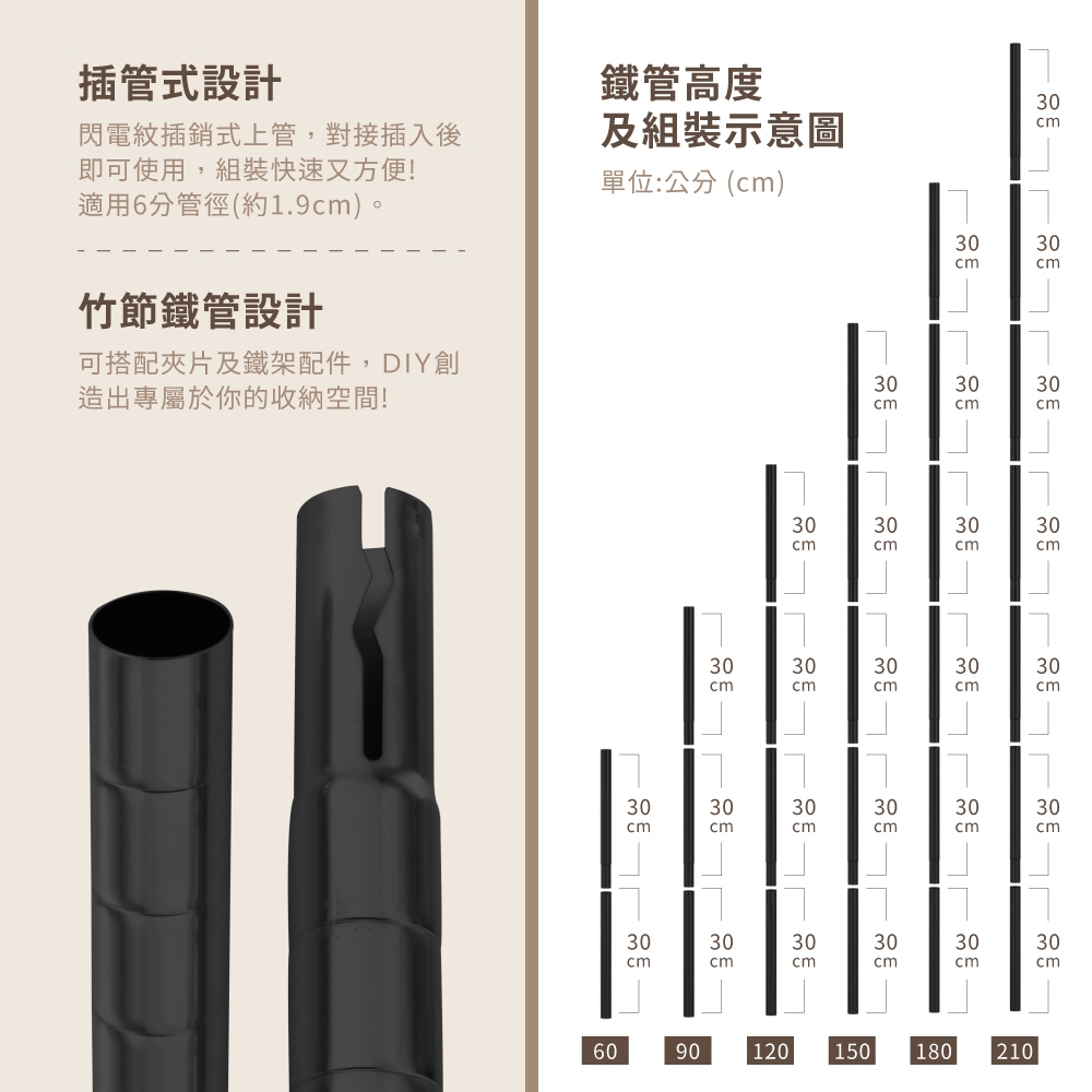 【KIWISH】60X30X120H 黑色三層架 收納架 倉儲架 鐵力士架 波浪架 三層架 架子 置物架 鐵架 層架, , large