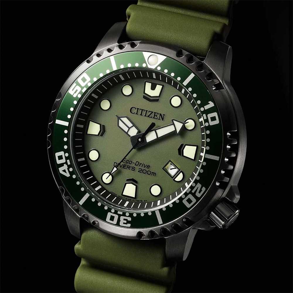 CITIZEN 星辰 PROMASTER 限量 MARINE 光動能200米潛水錶 BN0157-11X, , large