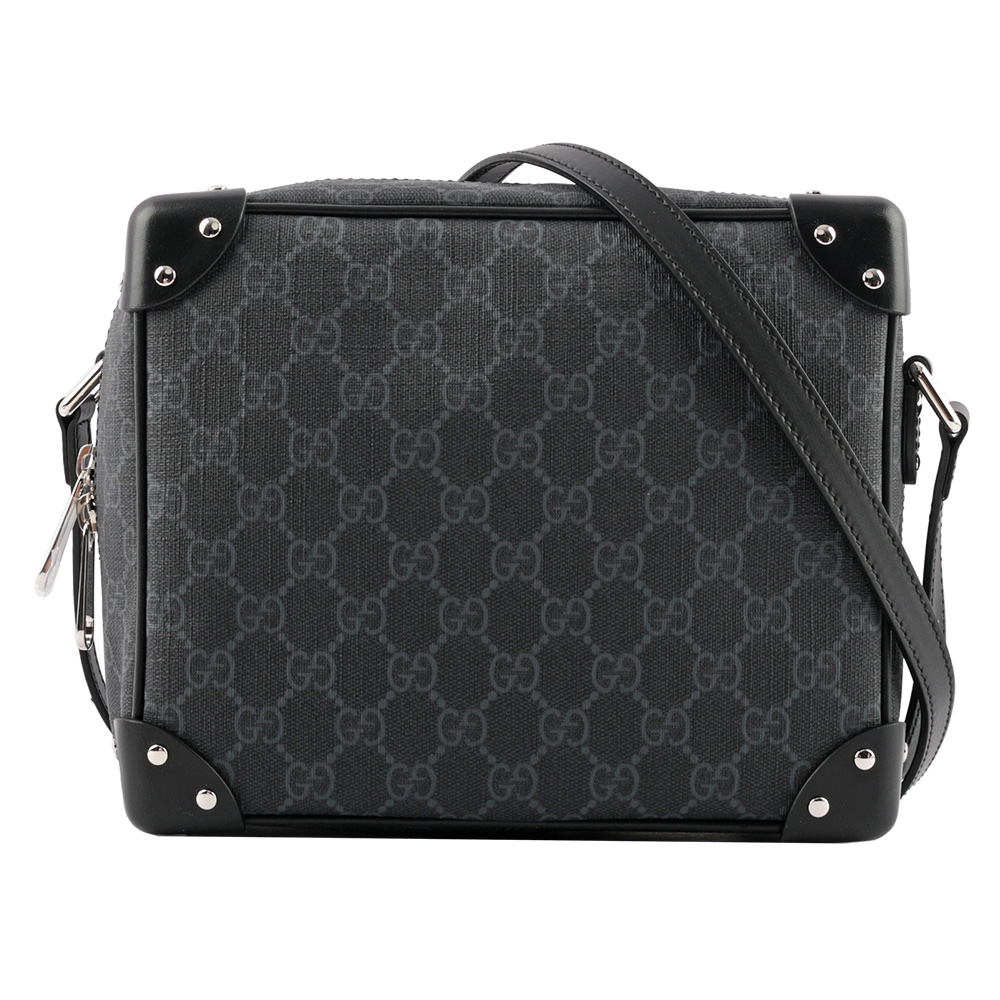 GUCCI GG LOGO方形箱包/斜背包/黑色, , large