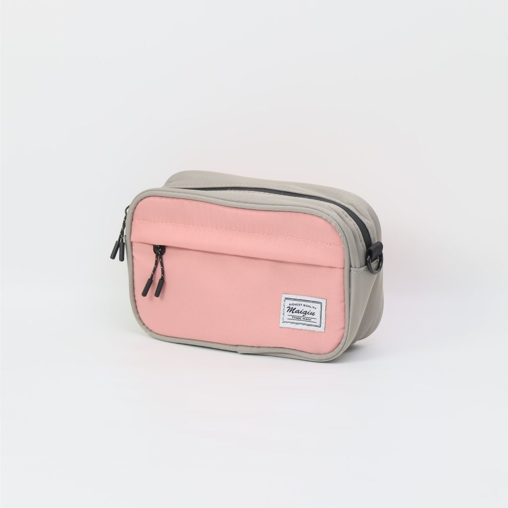 【MQ】 Colorblock Brick Bag, , large