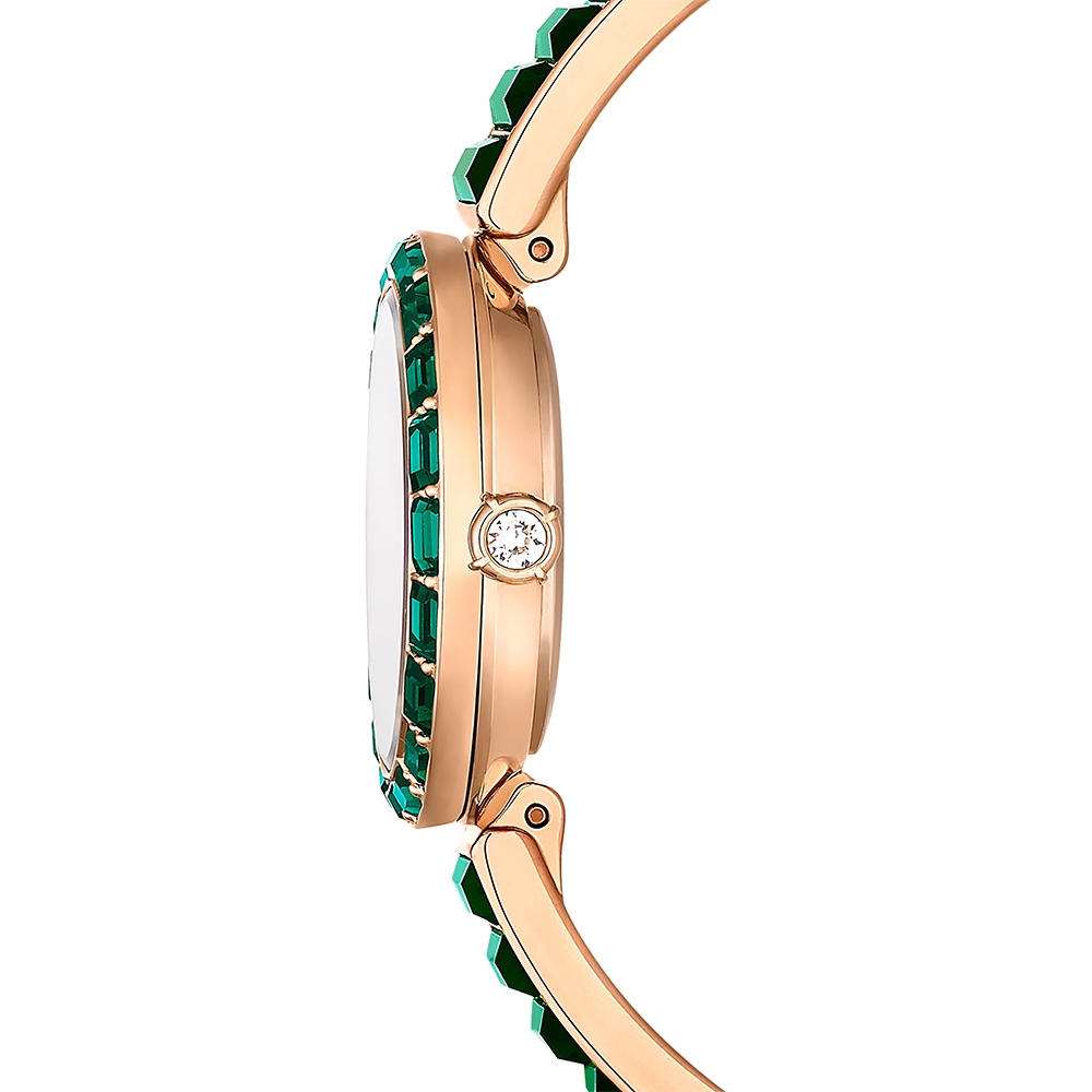 SWAROVSKI 施華洛世奇 Matrix Bangle 方形切割水晶手鐲式手錶 女錶 送禮-25mm 5690808, , large