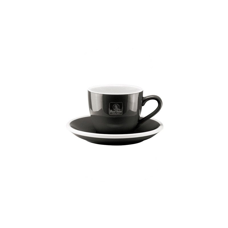 【寶馬牌】咖啡杯盤組 100cc（黑色）｜JA-C100-SET-B, , large