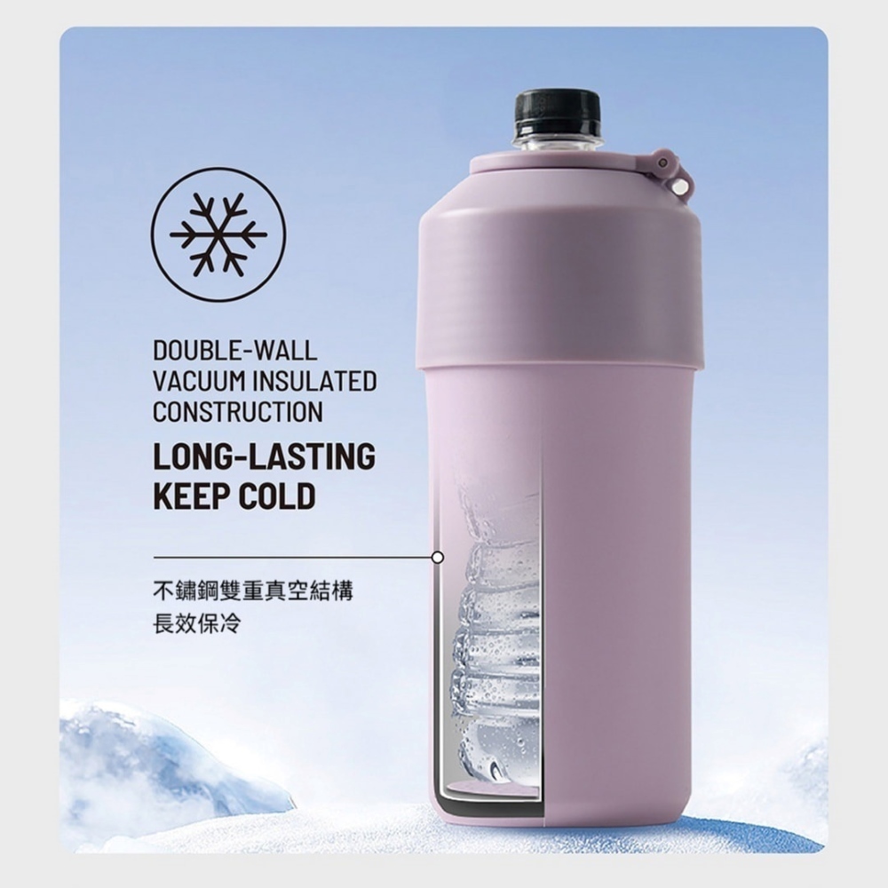 【H&R安室家】8.6cm以下適用 泰碩TYESO飲料保冷瓶(H89), , large