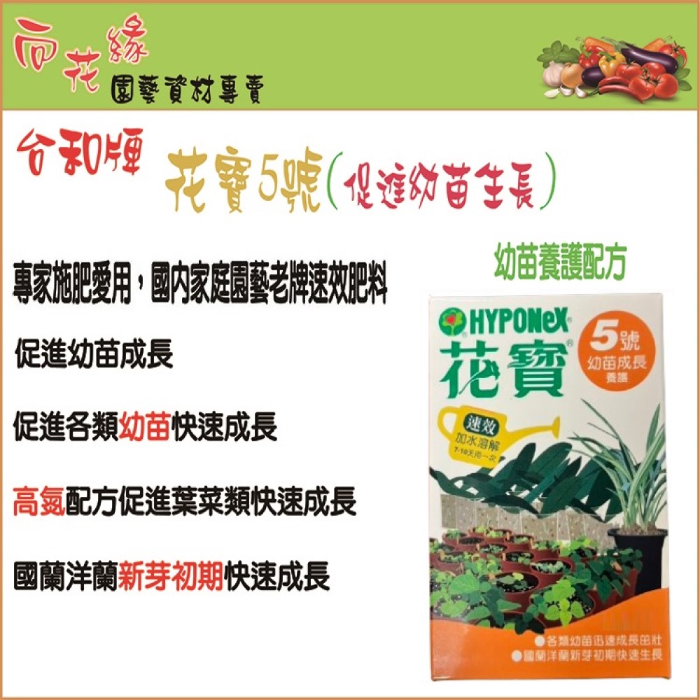 【向花緣】花寶5號 幼苗成長養護 - 50g, , large