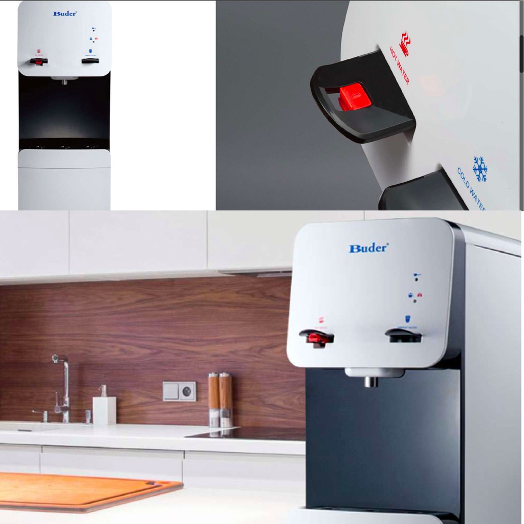 【麗水生活】普德 Buder BD-2036二溫按壓式飲水機 落地式飲水機 冷熱飲水機, , large