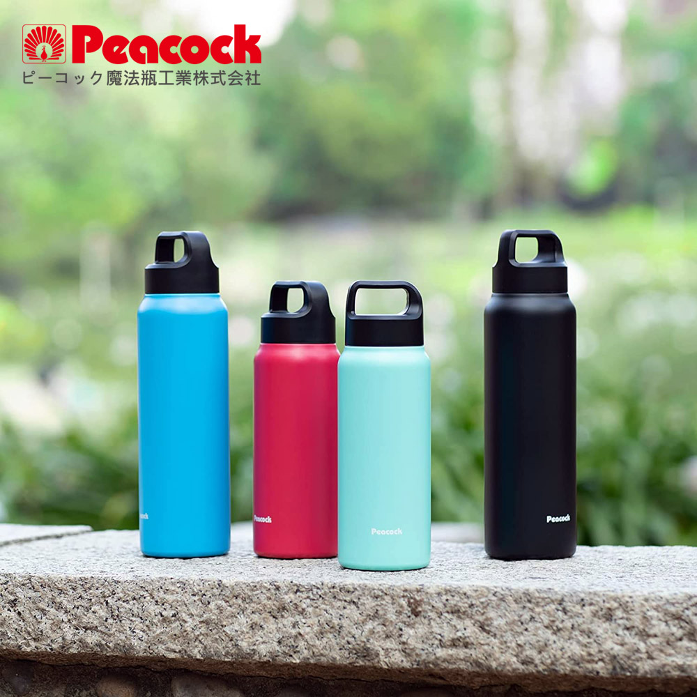 【日本孔雀Peacock】運動酷跑316不鏽鋼 手提式 戶外專業保冷保溫杯600ml-消光玫瑰, 消光玫瑰, large