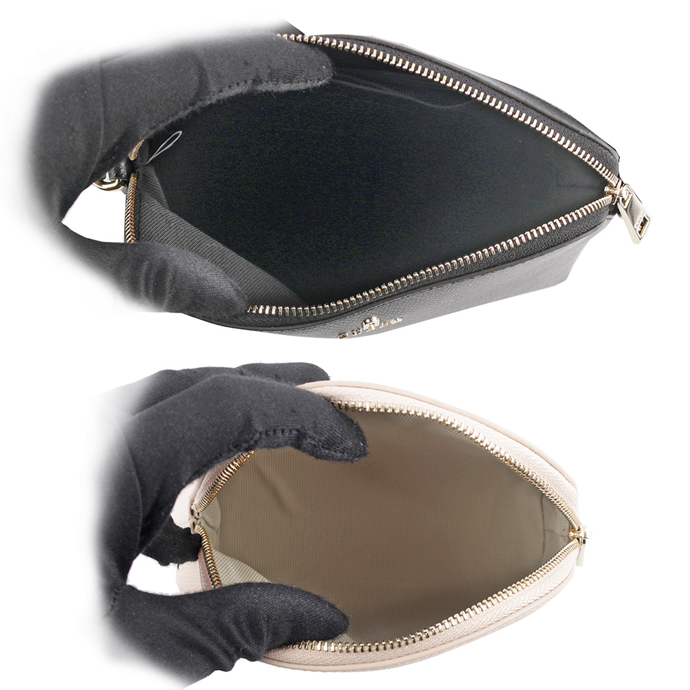FURLA Camelia 雙色附小袋迷你斜背包/黑色/芭蕾粉, , large