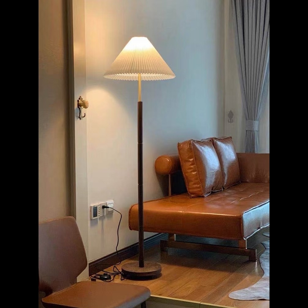 【H&R安室家】 雨果原木落地燈 ZA0187, , large