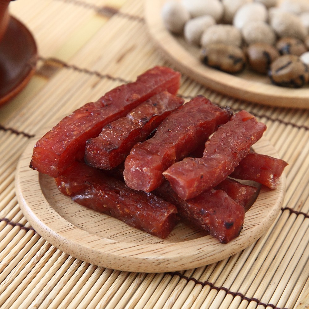 2 packs each of sorghum honey-glazed, thick-cut, and golden chopstick pork jerky / 6 packs in total, , large