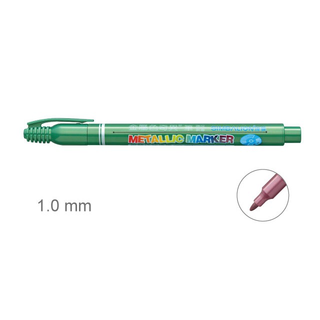 雄獅 金屬色奇異筆(多色)MM-610*4色組, , large