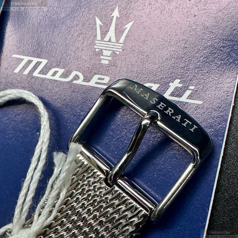 [星晴錶業]MASERATI手錶,42mm,R8853118001銀白色錶面金色錶殼銀色精鋼錶帶款, , large