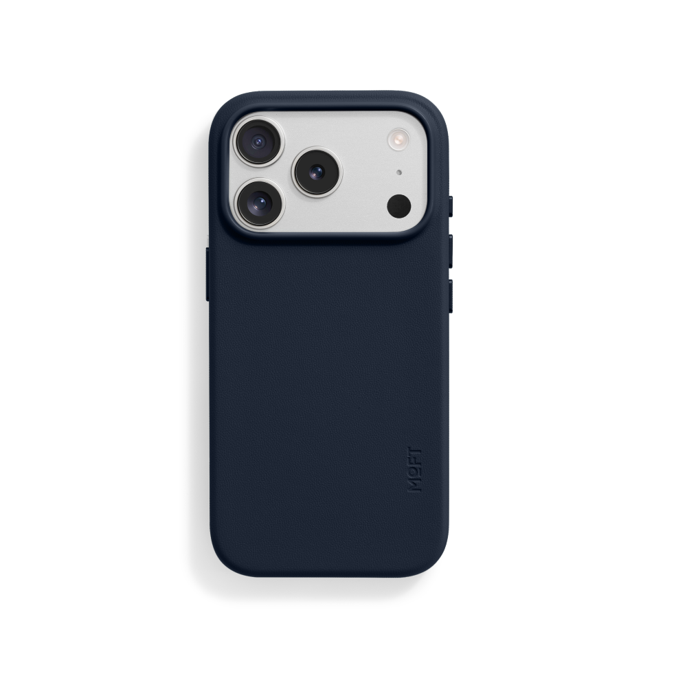 【MOFT】iPhone17 Pro Max 皮革磁力保護殼MOVAS™ - 海峽藍