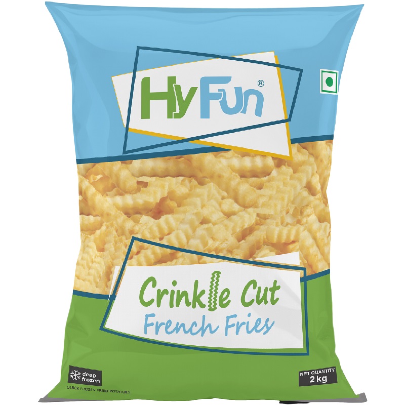 Hyfun crinkle cut fries, , large