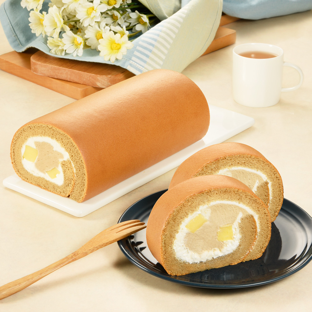 【Yannick 】Roll Cake Collection－Pudding Milk Tea & Yannick Cream (18CM / Roll *2), , large