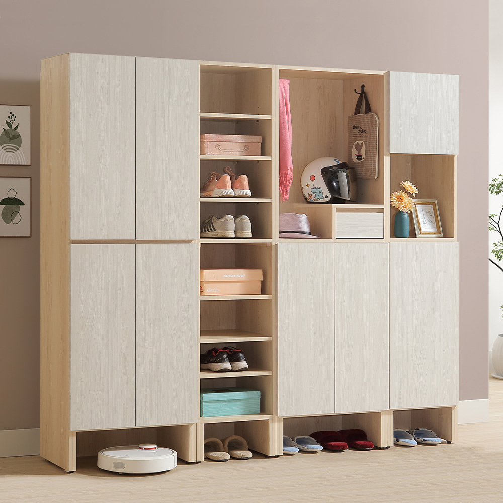 【唯熙傢俱】菲利楓木色1.3尺開放式鞋櫃, , large