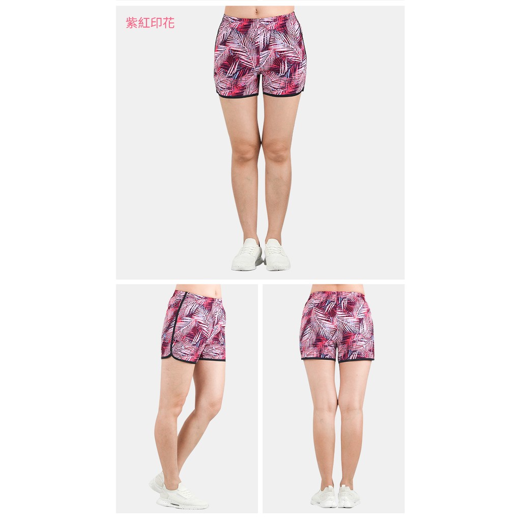 [Tectop探拓戶外]92442印花款彈力跑步短褲 透濕 排汗 輕量 快乾, , large